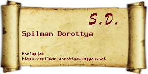Spilman Dorottya névjegykártya